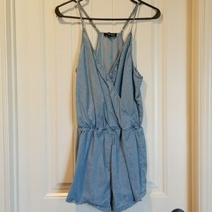 Chambray romper